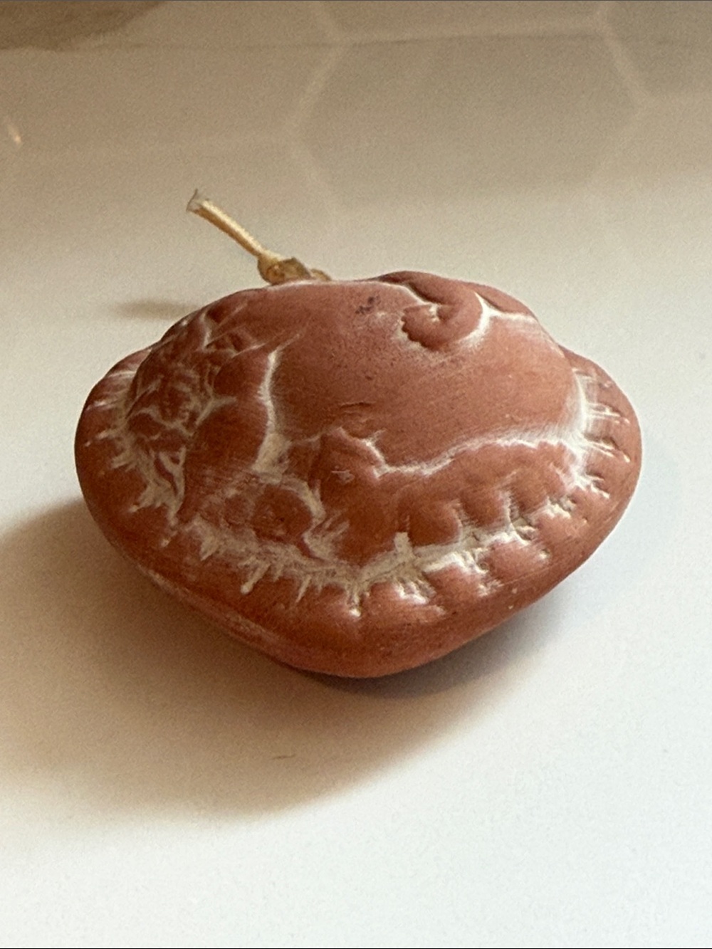 Terracotta Heart with Hummingbird & Floral Design - Picture 4 of 5